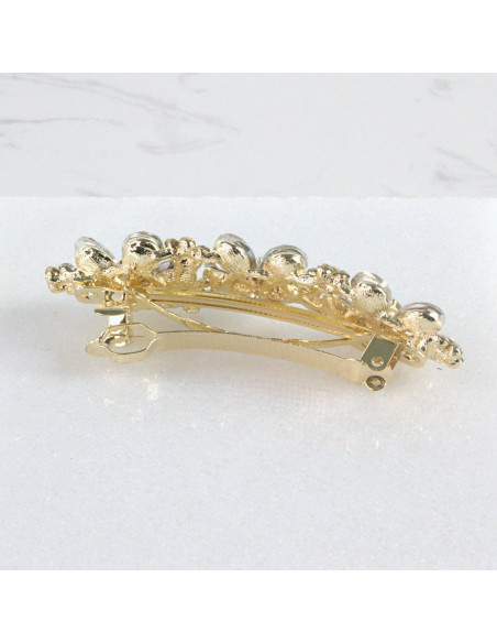 Klamra francuska 3 kwiatki kryształki Lolita Akcesoria