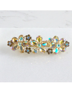 Klamra francuska 3 kwiatki kryształki Lolita Akcesoria