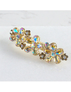 Klamra francuska 3 kwiatki kryształki Lolita Akcesoria 2