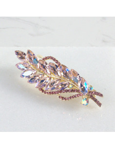 Klamra francuska listek z kryształami Lolita akcesoria 2