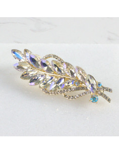 Klamra francuska listek z kryształami Lolita akcesoria 2