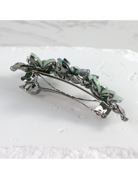 Klamra francuska 3 kwiatki z kryształkami Lolita Akcesoria