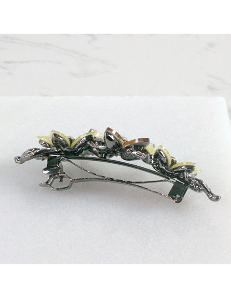 Klamra francuska 3 kwiatki z kryształkami Lolita Akcesoria