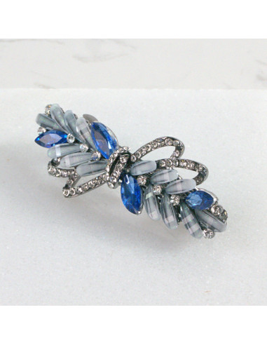 Klamra francuska kryształki i cyrkonia a'la...