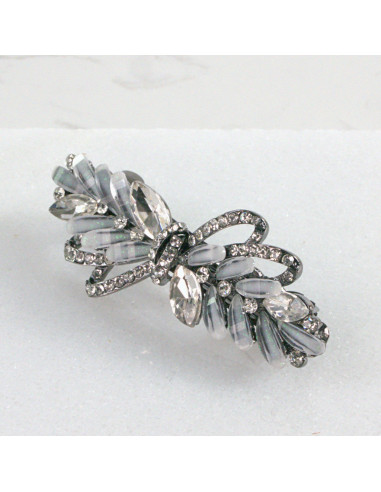 Klamra francuska kryształki i cyrkonia a'la...