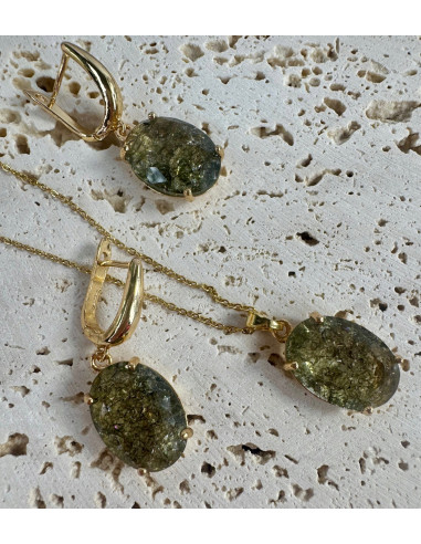 Komplet Naszyjnik z zawieszką STAL CHIRURGICZNA...