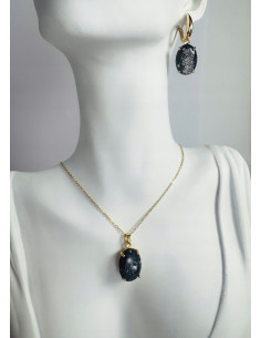 Komplet Naszyjnik z zawieszką STAL CHIRURGICZNA KOLCZYKI... 2