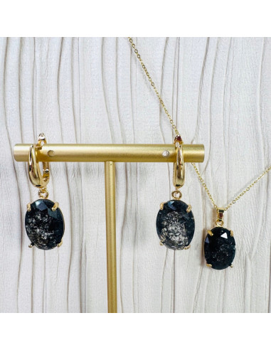 Komplet Naszyjnik z zawieszką STAL CHIRURGICZNA...