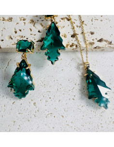 Komplet Naszyjnik z zawieszką STAL CHIRURGICZNA KOLCZYKI...