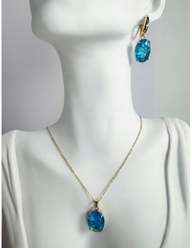 Komplet Naszyjnik z zawieszką STAL CHIRURGICZNA...