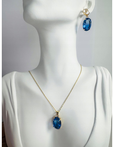 Komplet Naszyjnik z zawieszką STAL CHIRURGICZNA...