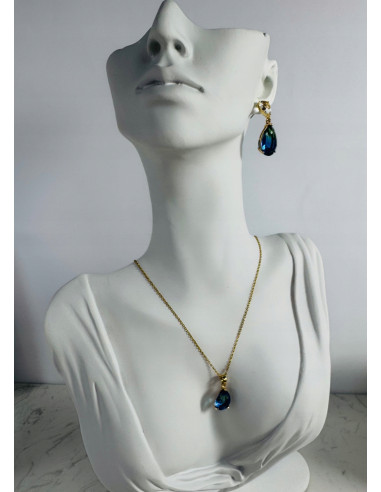 Komplet Naszyjnik z zawieszką STAL CHIRURGICZNA...