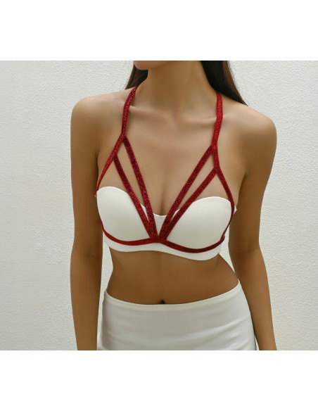 BIUSTONOSZ HARNESS UPRZĄŻ PASKI DO BIUSTONOSZA PASKI BODY CHOKER