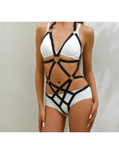 BIUSTONOSZ HARNESS UPRZĄŻ PASKI DO BIUSTONOSZA PASKI BODY...