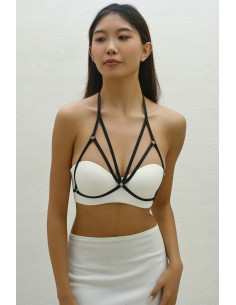 BIUSTONOSZ HARNESS UPRZĄŻ PASKI DO BIUSTONOSZA PASKI CHOKER 2