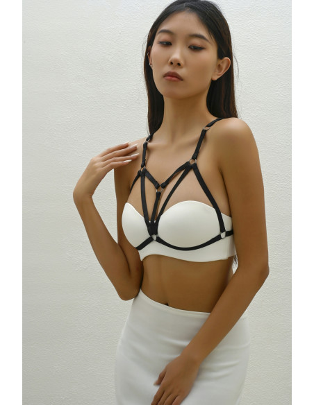 BIUSTONOSZ HARNESS UPRZĄŻ PASKI DO BIUSTONOSZA PASKI CHOKER