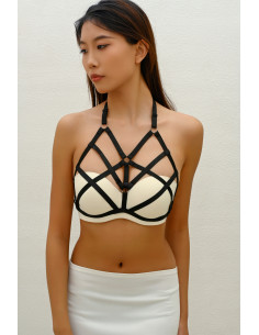 BIUSTONOSZ HARNESS UPRZĄŻ PASKI DO BIUSTONOSZA PASKI CHOKER