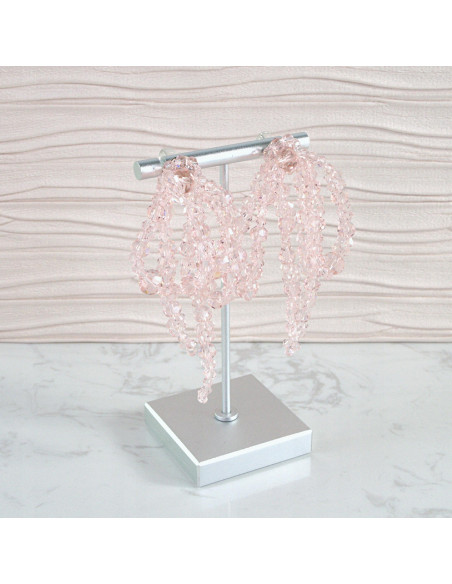 Kolczyki MAXI KOKARDKI Z KORALIKÓW XXL Lolita Accessories