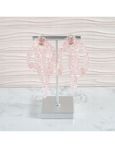 Kolczyki MAXI KOKARDKI Z KORALIKÓW XXL Lolita Accessories