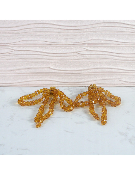 Kolczyki MAXI KOKARDKI Z KORALIKÓW XXL Lolita Accessories