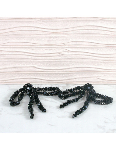 Kolczyki MAXI KOKARDKI Z KORALIKÓW XXL Lolita...