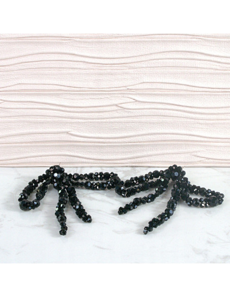 Kolczyki MAXI KOKARDKI Z KORALIKÓW XXL Lolita Accessories