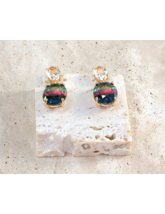 Komplet Naszyjnik z zawieszką STAL CHIRURGICZNA KOLCZYKI 2