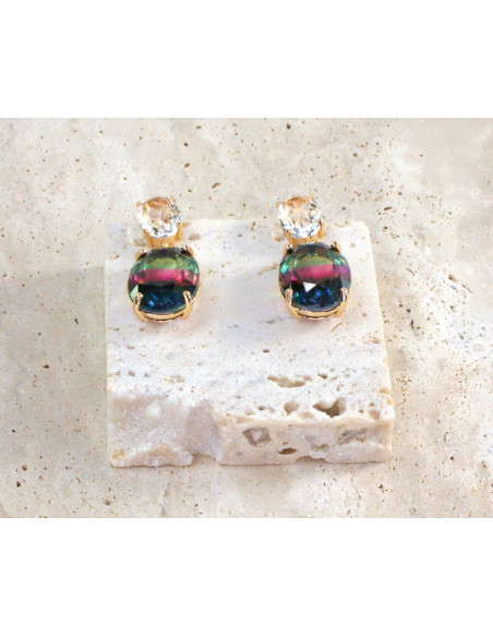 Komplet Naszyjnik z zawieszką STAL CHIRURGICZNA KOLCZYKI