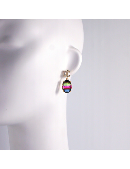 Komplet Naszyjnik z zawieszką STAL CHIRURGICZNA KOLCZYKI