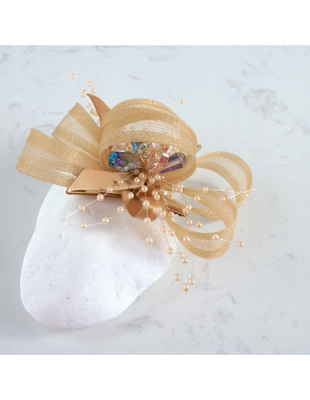 STROIK FASCYNATOR KAMIENIE PRZYPINKA OZDOBA GLAMOUR LOLITA AKCESORIA