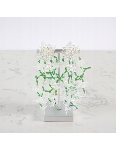 Kolczyki MAXI XXL ZJAWISKOWE KWIATY BOHO Lolita...