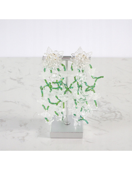 Kolczyki MAXI XXL ZJAWISKOWE KWIATY BOHO Lolita Accessories KWIATUSZKI