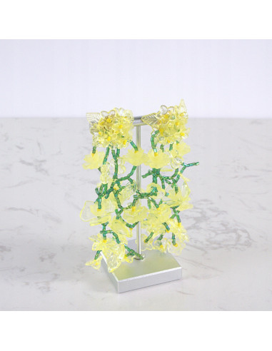 Kolczyki MAXI XXL ZJAWISKOWE KWIATY BOHO Lolita...