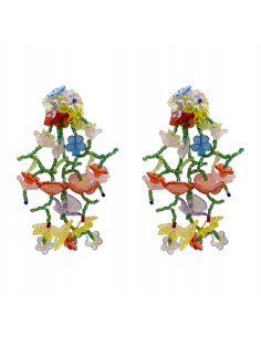 Kolczyki MAXI XXL ZJAWISKOWE KWIATY BOHO Lolita... 2