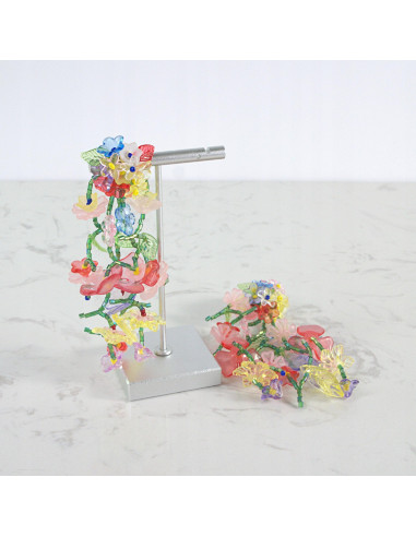 Kolczyki MAXI XXL ZJAWISKOWE KWIATY BOHO Lolita...