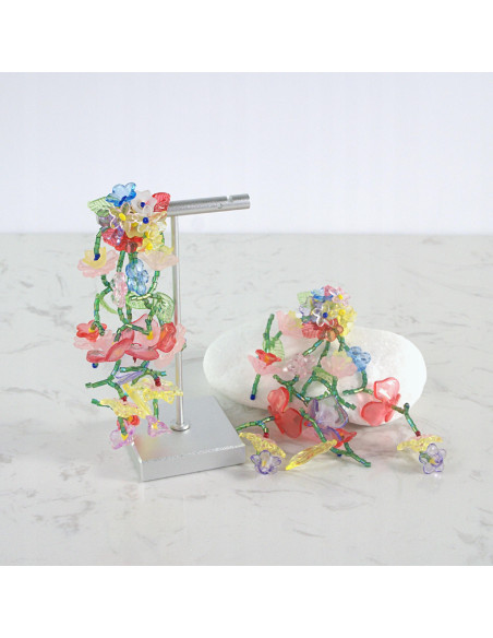 Kolczyki MAXI XXL ZJAWISKOWE KWIATY BOHO Lolita Accessories KWIATUSZKI