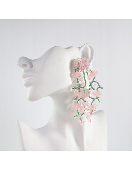 Kolczyki MAXI XXL ZJAWISKOWE KWIATY BOHO Lolita Accessories KWIATUSZKI