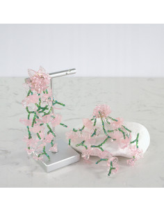 Kolczyki MAXI XXL ZJAWISKOWE KWIATY BOHO Lolita... 2