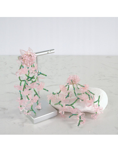 Kolczyki MAXI XXL ZJAWISKOWE KWIATY BOHO Lolita...