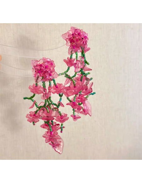 Kolczyki MAXI XXL ZJAWISKOWE KWIATY BOHO Lolita Accessories KWIATUSZKI