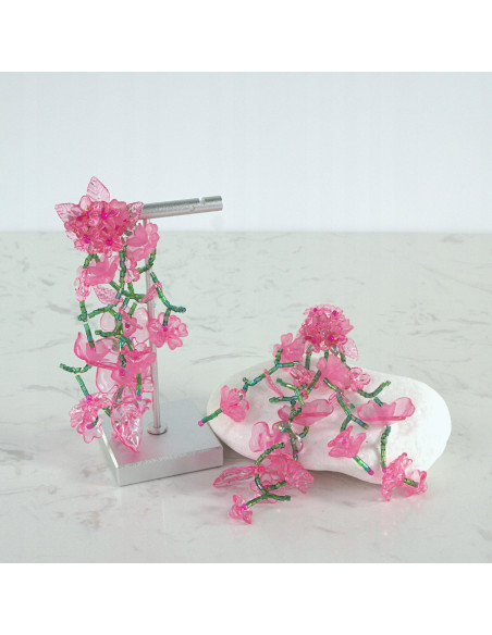 Kolczyki MAXI XXL ZJAWISKOWE KWIATY BOHO Lolita Accessories KWIATUSZKI