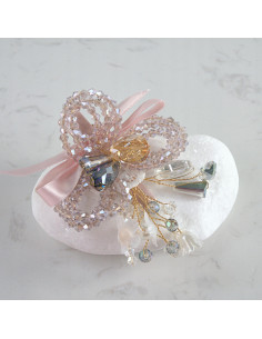 KWIAT Z KRYSZTAŁKAMI KAMIENIE PRZYPINKA OZDOBA GLAMOUR...