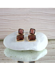 Kolczyki Lolita Accessories KAMIENIE BURGUNDOWE KAMIENIE