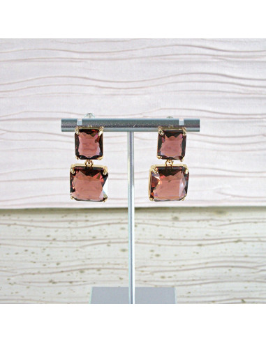 Kolczyki Lolita Accessories KAMIENIE BURGUNDOWE...