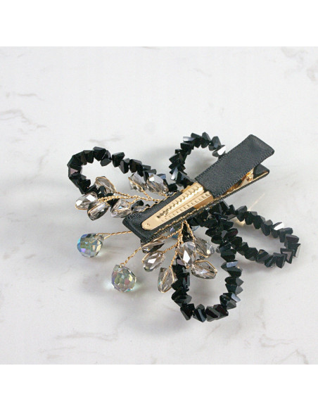 MOTYL z KRYSZTAŁAMI KAMIENIE PRZYPINKA OZDOBA GLAMOUR LOLITA AKCESORIA