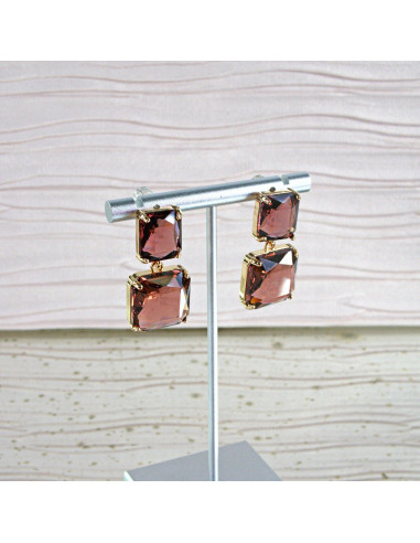 Kolczyki Lolita Accessories KAMIENIE BURGUNDOWE...