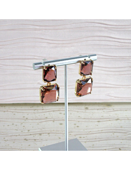 Kolczyki Lolita Accessories KAMIENIE BURGUNDOWE KAMIENIE