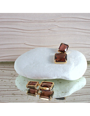 Kolczyki Lolita Accessories KAMIENIE BURGUNDOWE...