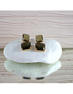 Kolczyki Lolita Accessories KAMIENIE BRĄZOWE KAMIENIE