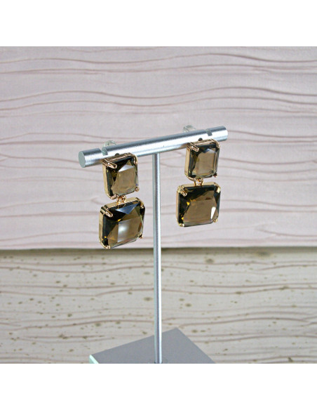 Kolczyki Lolita Accessories KAMIENIE BRĄZOWE KAMIENIE